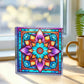 Mandala Stained Glass Style Design 006 - 6" x 6" Acrylic Block