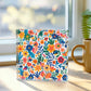 Mexican Floral Fiesta Pattern 010 - 6" x 6" Acrylic Block