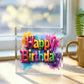 Happy Birthday 025 - 6" x 6" Acrylic Block