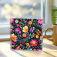 Mexican Floral Fiesta Pattern 031 - 6" x 6" Acrylic Block