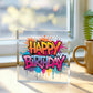 Happy Birthday 020 - 6" x 6" Acrylic Block