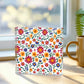 Mexican Floral Fiesta Pattern 017 - 6" x 6" Acrylic Block