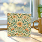 Folk Floral Pattern, Armenian Inspired 02 - 6" x 6" Acrylic Block