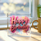 Happy Birthday 024 - 6" x 6" Acrylic Block