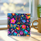 Mexican Floral Fiesta Pattern 049 - 6" x 6" Acrylic Block