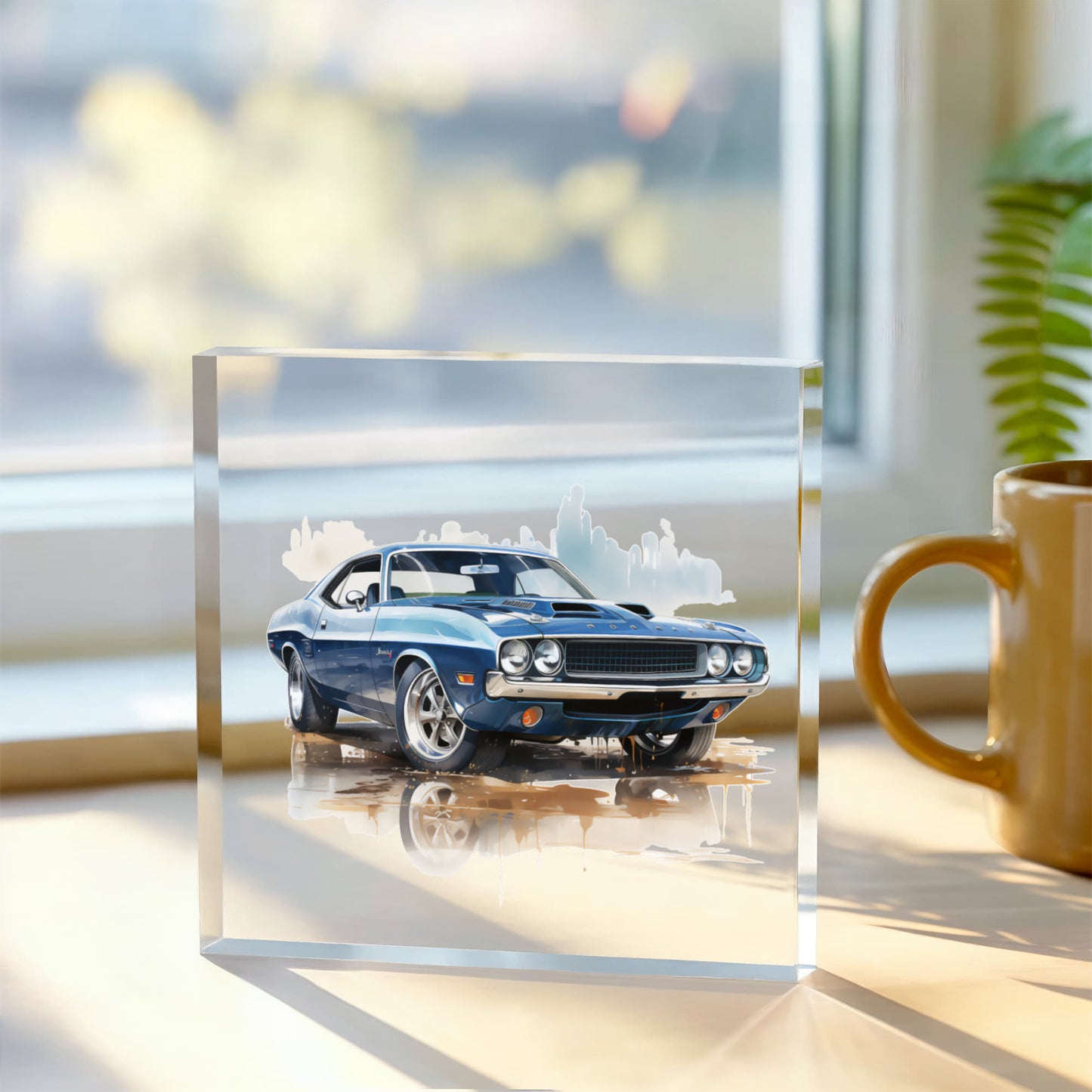 Muscle Car 02 - 6" x 6" Acrylic Block