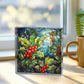 Christmas Stained Glass Style Design 007 - 6" x 6" Acrylic Block