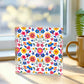 Mexican Floral Fiesta Pattern 020 - 6" x 6" Acrylic Block