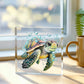 Cute Sea Turtle 004 - 6" x 6" Acrylic Block