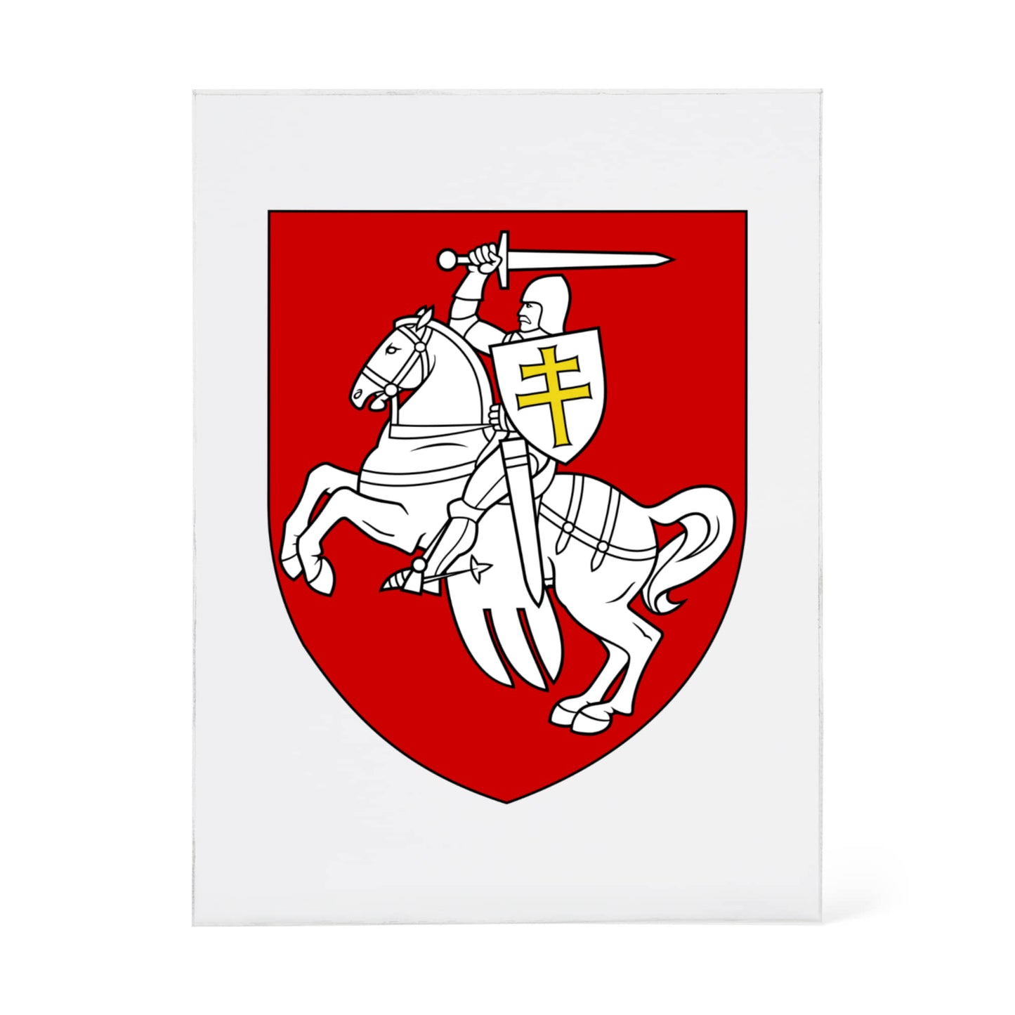 Pahonia (Belarus) - 4.5" x 6" Acrylic Block