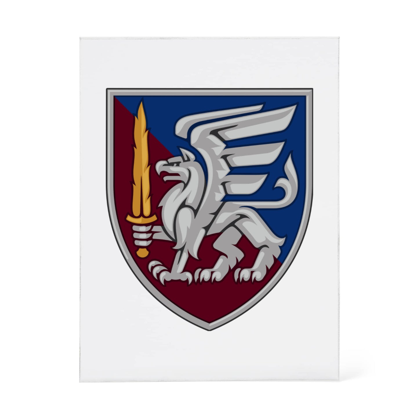 81st Airmobile Brigade (Ukraine) - 4.5" x 6" Acrylic Block