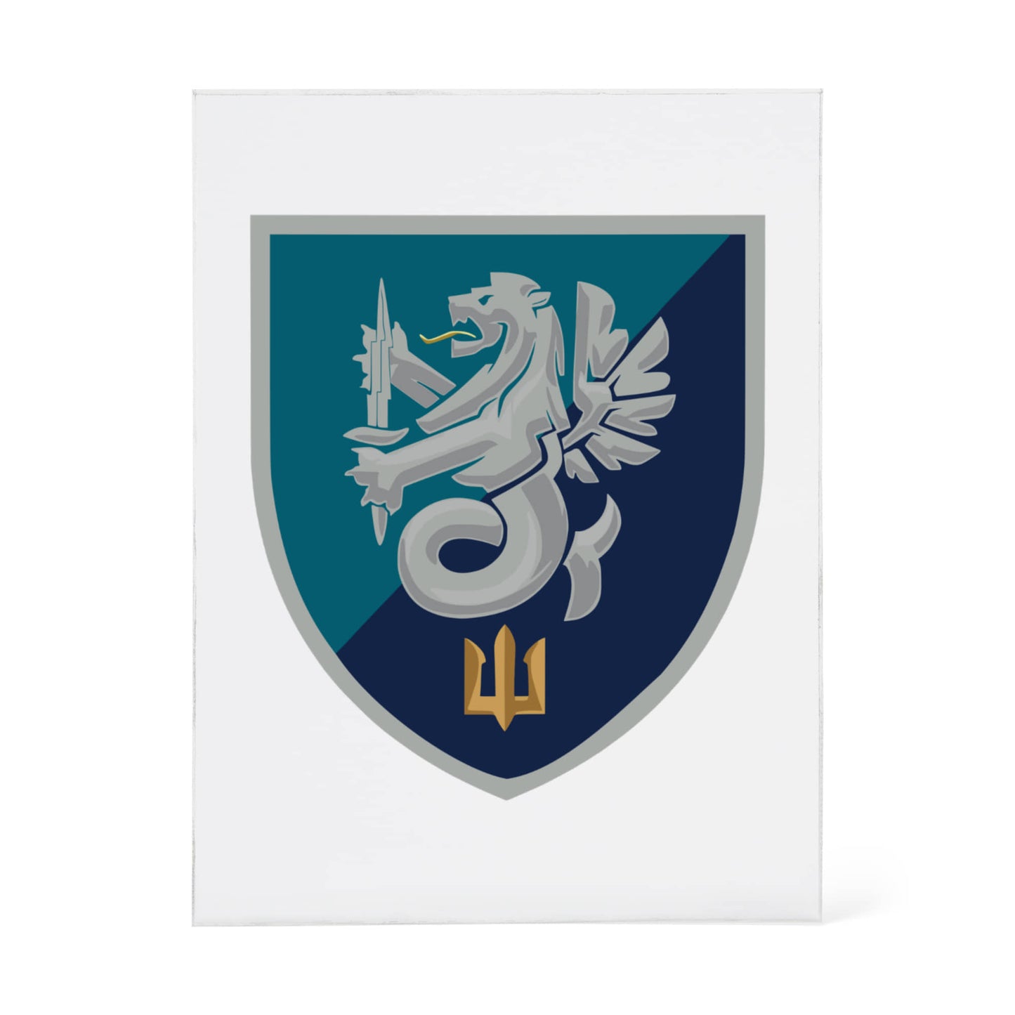 37th Marine Brigade (Ukraine) - 4.5" x 6" Acrylic Block