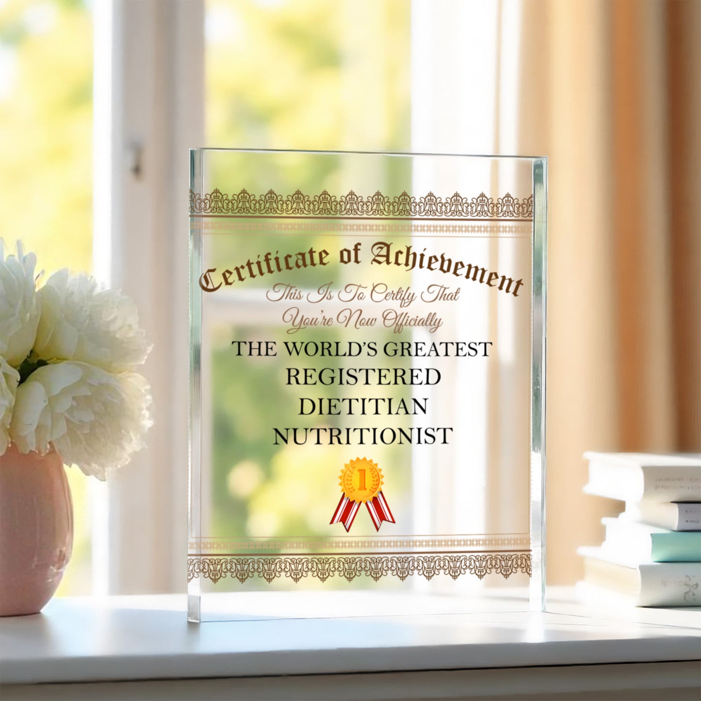 World's Greatest Registered Dietitian Nutritionist - 6" x 6" Acrylic Block