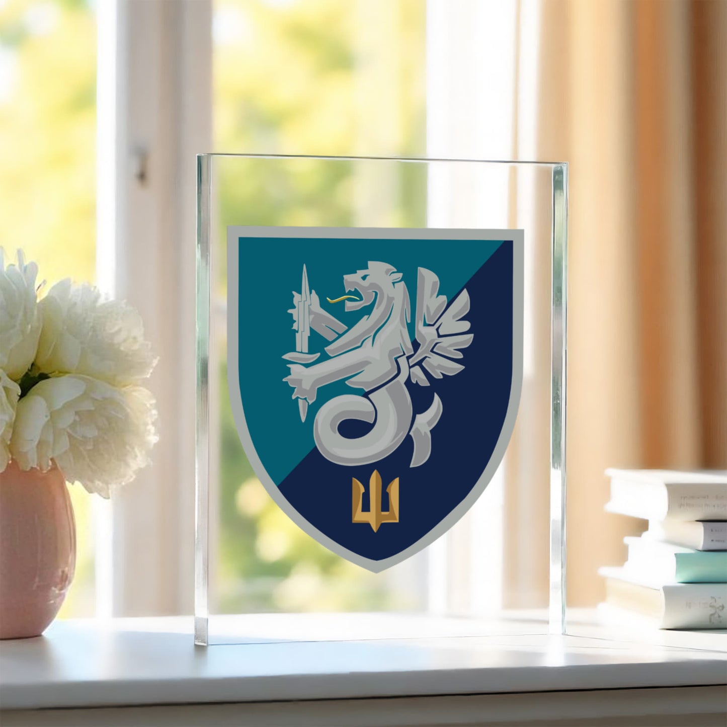 37th Marine Brigade (Ukraine) - 4.5" x 6" Acrylic Block