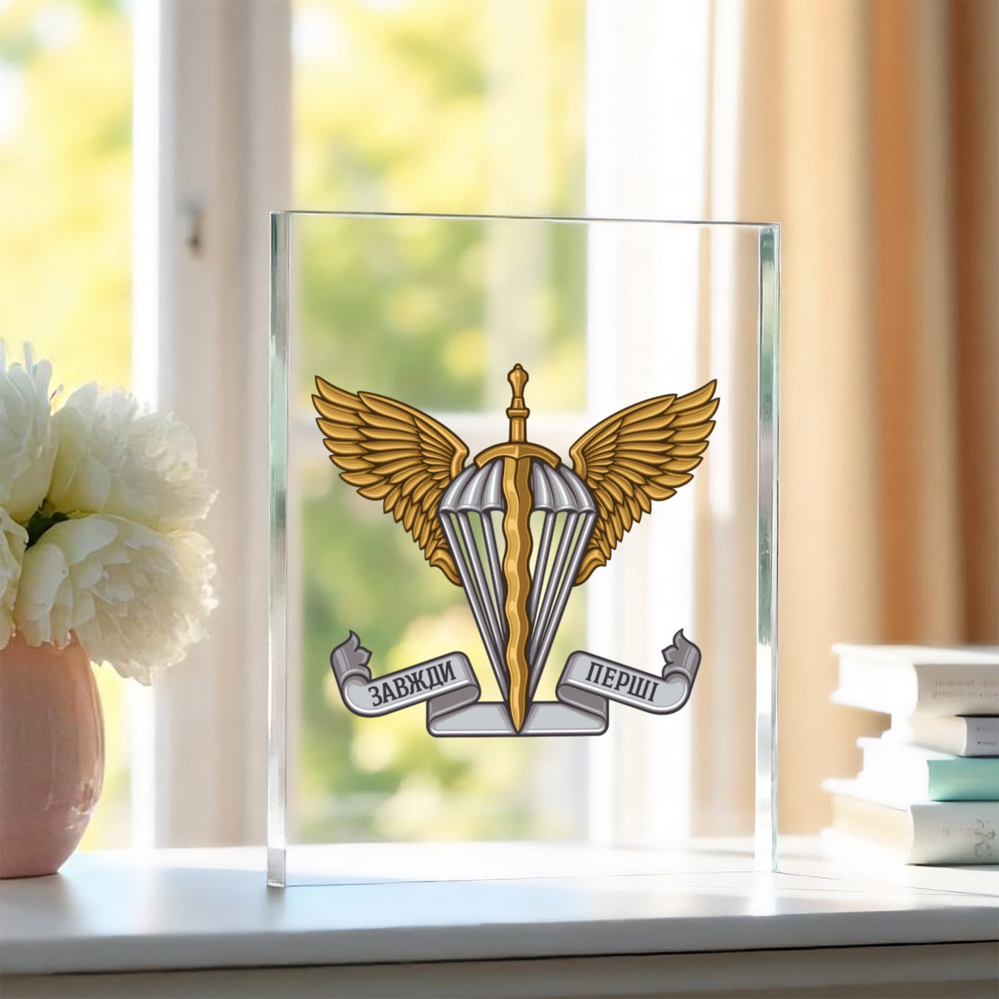 Ukrainian Air Assault Forces - 4.5" x 6" Acrylic Block