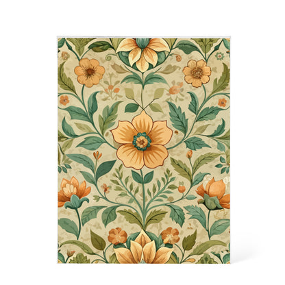 Folk Floral Pattern, Armenian Inspired 02 - 5.25" x 7" Acrylic Block