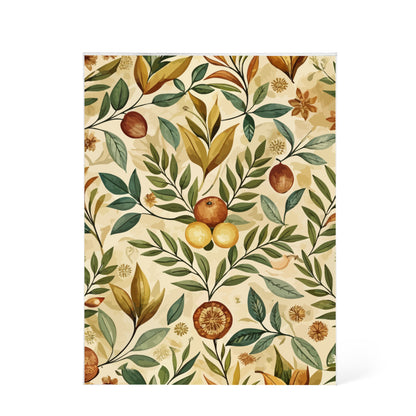 Folk Floral Pattern, Greek Inspired 01 - 5.25" x 7" Acrylic Block