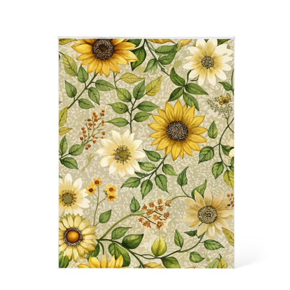 Folk Floral Pattern, Appalachian Inspired 02 - 5.25" x 7" Acrylic Block