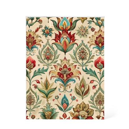 Folk Floral Pattern, Mughal Inspired 04 - 5.25" x 7" Acrylic Block