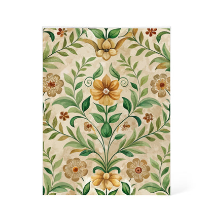 Folk Floral Pattern, Armenian Inspired 01 - 5.25" x 7" Acrylic Block