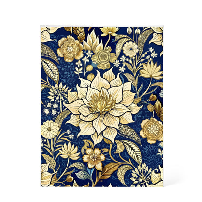 Folk Floral Pattern, Indonesian Inspired 01 - 5.25" x 7" Acrylic Block