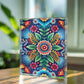 Folk Floral Pattern, Polish Inspired 03 - 5.25" x 7" Acrylic Block