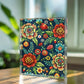 Folk Floral Pattern, Romanian Inspired 02 - 5.25" x 7" Acrylic Block