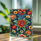 Folk Floral Pattern, Romanian Inspired 01 - 5.25" x 7" Acrylic Block