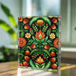 Folk Floral Pattern, Hungarian Inspired 02 - 5.25" x 7" Acrylic Block