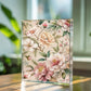 Folk Floral Pattern, Japanese Inspired 01 - 5.25" x 7" Acrylic Block