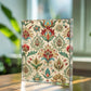 Folk Floral Pattern, Mughal Inspired 04 - 5.25" x 7" Acrylic Block