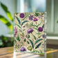 Folk Floral Pattern, Scottish Inspired 01 - 5.25" x 7" Acrylic Block