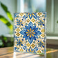 Folk Floral Pattern, Portuguese Inspired 02 - 5.25" x 7" Acrylic Block