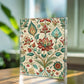 Folk Floral Pattern, Indian Inspired 07 - 5.25" x 7" Acrylic Block
