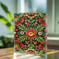 Folk Floral Pattern, Hungarian Inspired 03 - 5.25" x 7" Acrylic Block