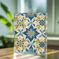 Folk Floral Pattern, Portuguese Inspired 01 - 5.25" x 7" Acrylic Block