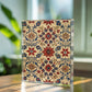 Folk Floral Pattern, Moroccan Inspired 10 - 5.25" x 7" Acrylic Block