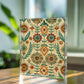 Folk Floral Pattern, Native American Inspired 02 - 5.25" x 7" Acrylic Block