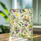 Folk Floral Pattern, Italian Inspired 01 - 5.25" x 7" Acrylic Block