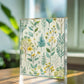 Folk Floral Pattern, Finnish Inspired 01 - 5.25" x 7" Acrylic Block