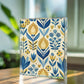Folk Floral Pattern, Scandinavian Inspired 03 - 5.25" x 7" Acrylic Block