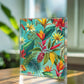 Folk Floral Pattern, Brazilian Inspired 03 - 5.25" x 7" Acrylic Block