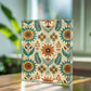 Folk Floral Pattern, Native American Inspired 03 - 5.25" x 7" Acrylic Block