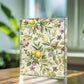 Folk Floral Pattern, Italian Inspired 02 - 5.25" x 7" Acrylic Block