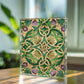 Folk Floral Pattern, Celtic Inspired 03 - 5.25" x 7" Acrylic Block