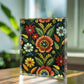 Folk Floral Pattern, Serbian Inspired 02 - 5.25" x 7" Acrylic Block