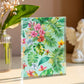 Folk Floral Pattern, Caribbean Inspired 02 - 5.25" x 7" Acrylic Block