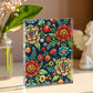Folk Floral Pattern, Romanian Inspired 02 - 5.25" x 7" Acrylic Block