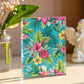 Folk Floral Pattern, Brazilian Inspired 01 - 5.25" x 7" Acrylic Block