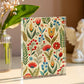 Folk Floral Pattern, Bulgarian Inspired 02 - 5.25" x 7" Acrylic Block